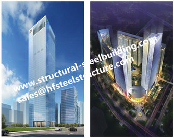 中国 居住用ホテルおよびオフィスのためのQ345Bの多階の鋼鉄プレハブの建物は建築業者を製造しました サプライヤー