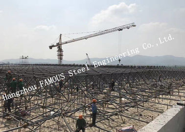 中国 熱い浸された電流を通された表面処理の産業プレハブの鋼鉄建物 サプライヤー