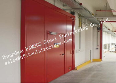 中国 倉庫の貯蔵のためのPUサンドイッチ中心によって塗られる表面の鋼鉄耐火性のドア サプライヤー