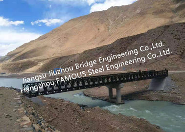 中国 水保護のプロジェクトの支持桟橋が付いている携帯用構造スチール橋のためのベイリー プレハブの鋼鉄橋 サプライヤー