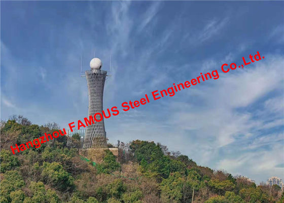 中国 カスタマイズされた高精度は鉄骨構造のレーダーの天候タワーの製作を組立て式に作った サプライヤー