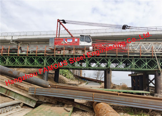 中国 ハイウェーの鉄道のための逸らされた曲げられた鋼鉄私ガードのトラス橋の構造 サプライヤー
