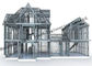 鋼鉄-有名な建築の会社による鉄骨構造及び構造の木造家屋の設計 サプライヤー