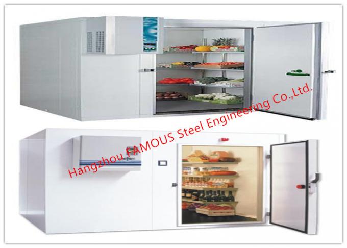 Restuarantの使用のための冷凍装置の食糧貯蔵の冷たい部屋が付いている台所小さい冷蔵室のパネル 0