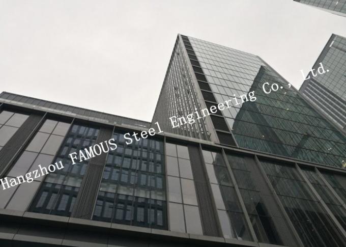 商業建物の使用法のためのアルミニウム フレーム熱絶縁材のガラス カーテン・ウォール 0