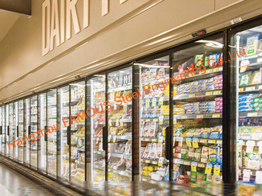 スーパーマーケットMultideckは冷蔵室/冷却装置部品/フリーザーのためのガラス ドアを熱しました 4