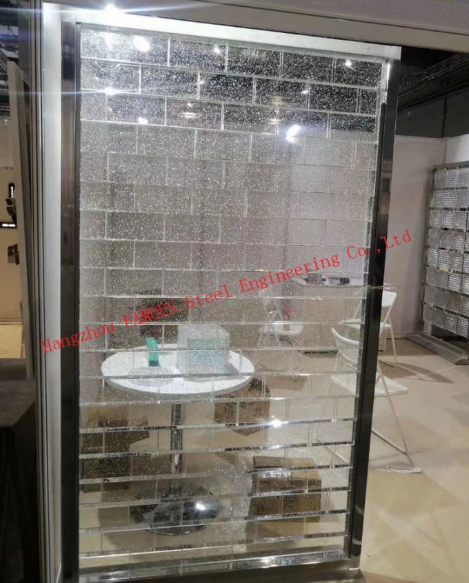 200x100x50mmの固体ガラス・ブロックの明確な造る装飾的な水晶煉瓦 3
