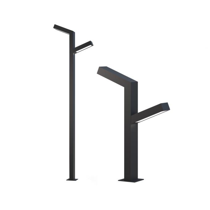 装飾的な鋼鉄はLED街灯柱の屋外の照明に電流を通した 0