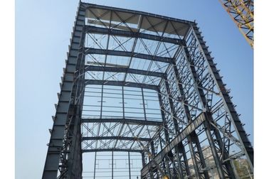 中国 溶接された H のビーム鉄骨構造が付いている Q345QD の重い鋼鉄構造産業鋼鉄建物 サプライヤー
