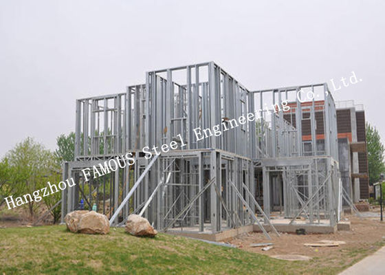 中国 乾燥した構造方法住宅の軽いゲージはスタッドの別荘の再生利用できる低層に電流を通した サプライヤー