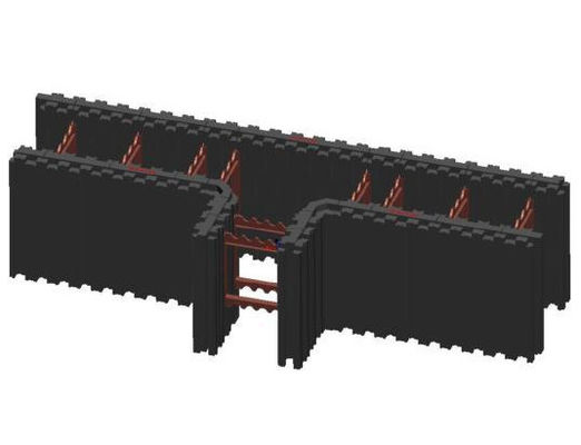 中国 黒い絶縁されたコンクリートはまっすぐな板90をコーナーTがIcfsの壁の造りのブロックを形づける形作る サプライヤー