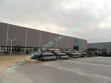 中国 75 x 95 の Multispan のプレハブ ASTM の産業鋼鉄建物、耐火性の絵画貯蔵の家 サプライヤー
