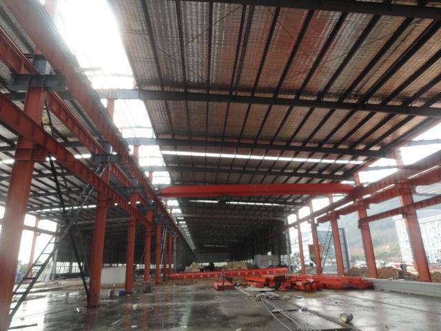 組立て式に作られ、前設計された造る鋼鉄産業倉庫の建物 1