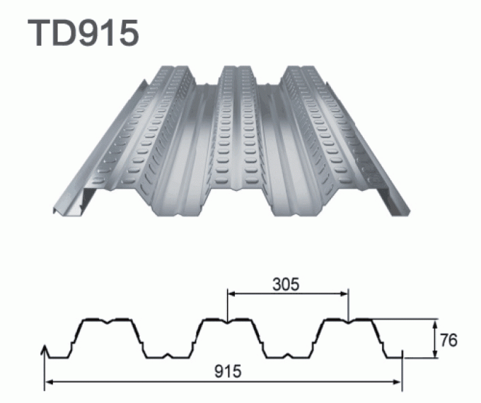 G500 Comflor 60の代わりとなる合成の橋床の型枠のAU NZ BS EUの標準 0