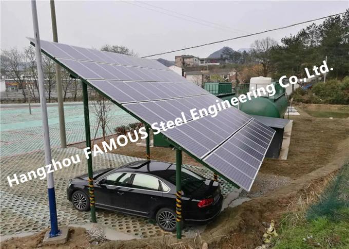 エネルギー生産の構造は光起電パネル アルミニウム太陽PVのCarportsを陽極酸化した 0