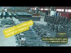 鋼製の組み込みプレートと組み込み部品