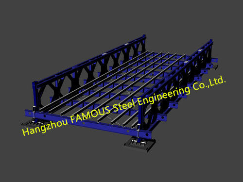 カスタマイズされた鋼鉄ベイリー橋の携帯用モジュラー構造スチール橋 1