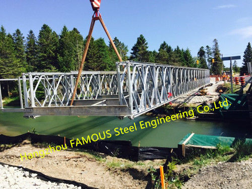 カスタマイズされた鋼鉄ベイリー橋の携帯用モジュラー構造スチール橋 0